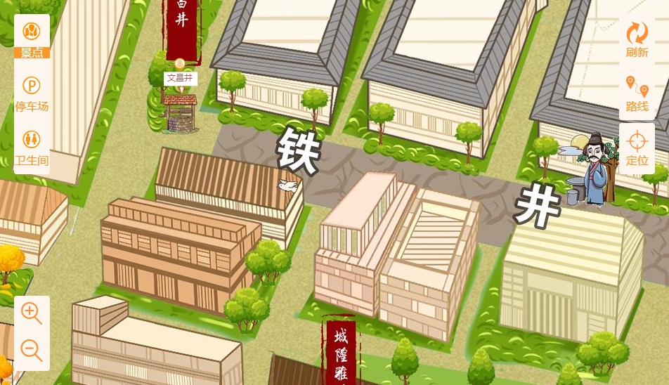 万年智慧景区：手绘地图与语音导览的完美融合